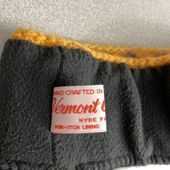 Vermont Originals Knit Headband Wool Multi Black Fleece Lined Handmade USA - Picture 6 of 7